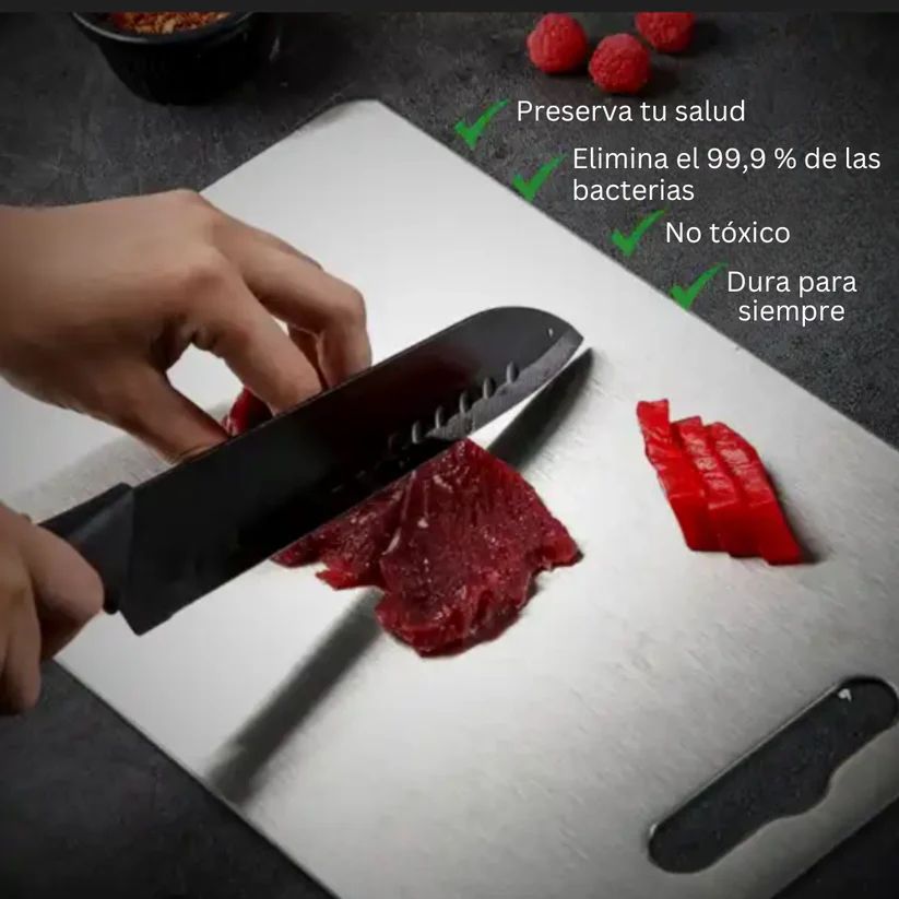 Tabla Para Picar de Acero Inoxidable + Envio Gratis