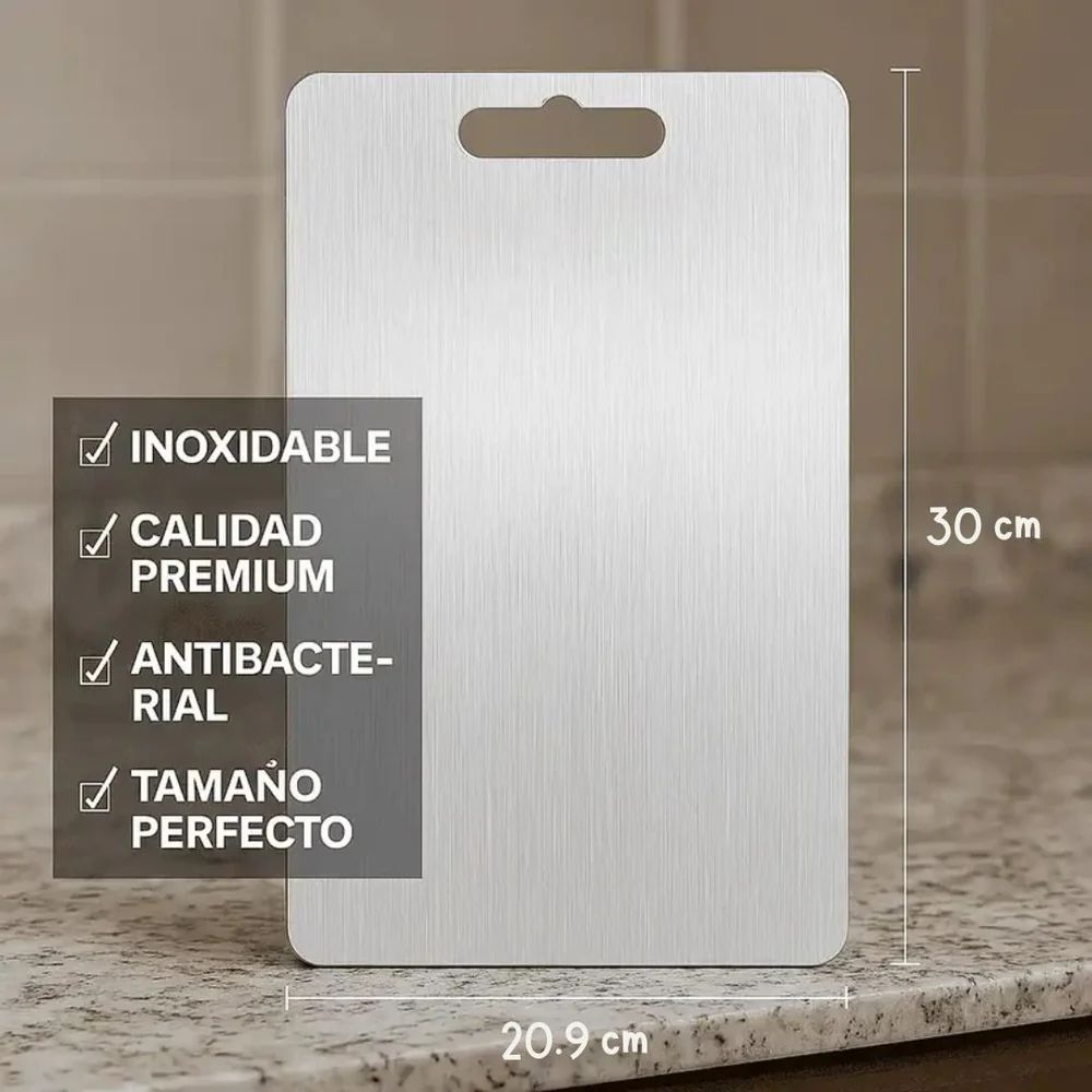 Tabla Para Picar de Acero Inoxidable + Envio Gratis