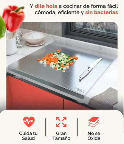 Tabla Para Picar de Acero Inoxidable + Envio Gratis